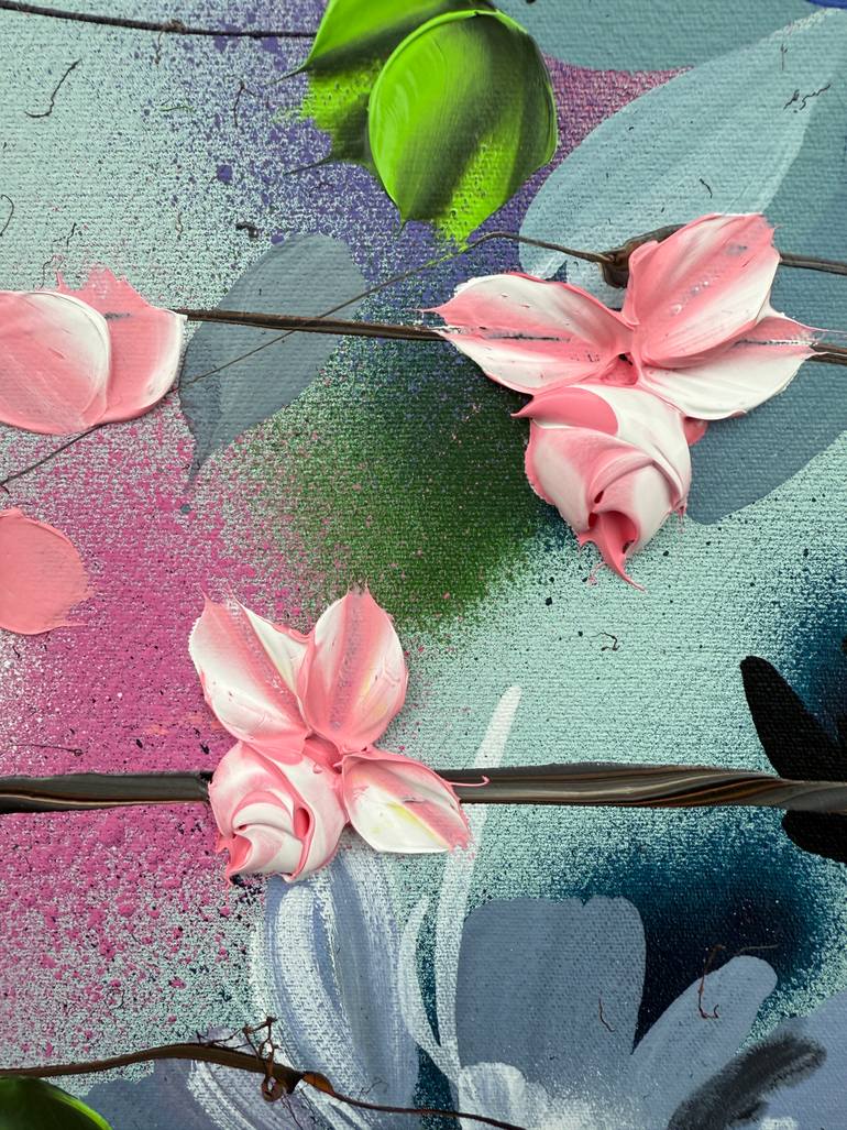 Original Abstract Floral Painting by Anastassia Skopp