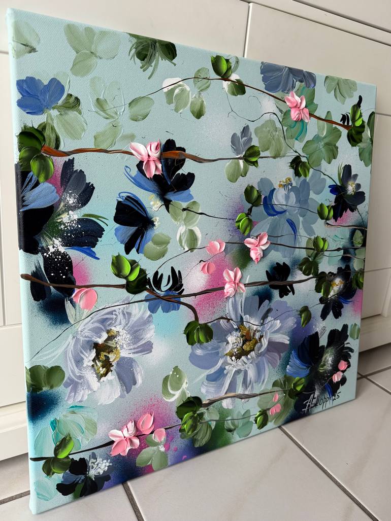 Original Abstract Floral Painting by Anastassia Skopp
