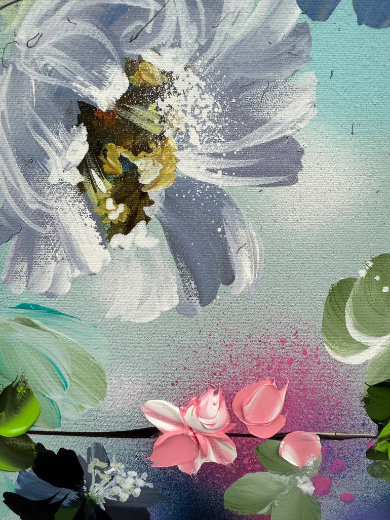 Original Abstract Floral Painting by Anastassia Skopp