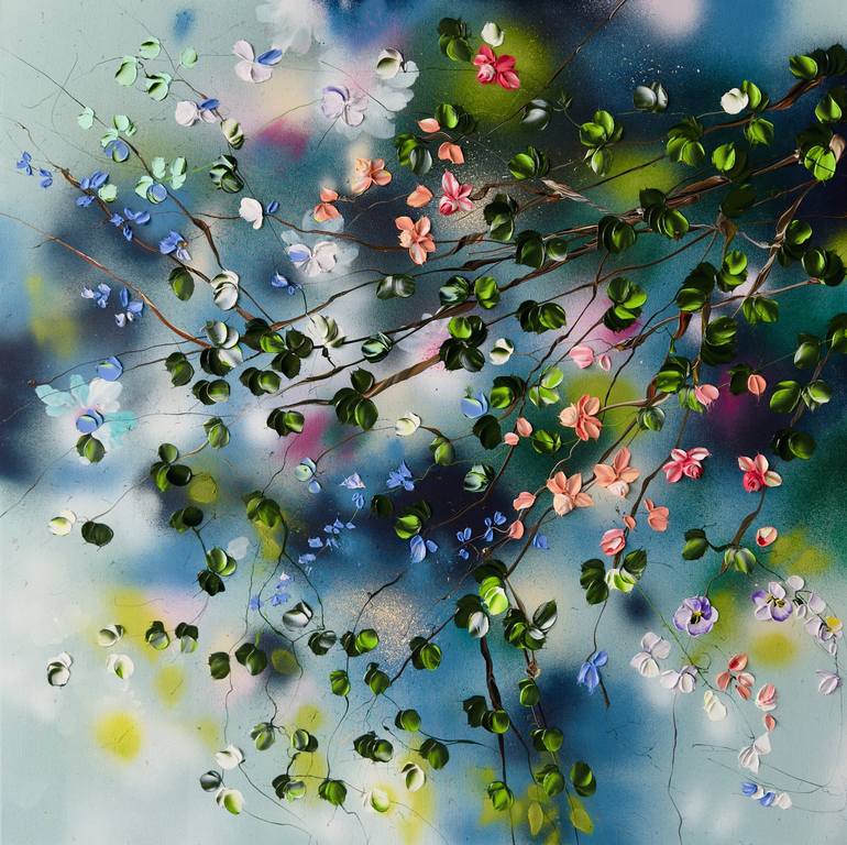 Print of Abstract Floral Paintings by Anastassia Skopp