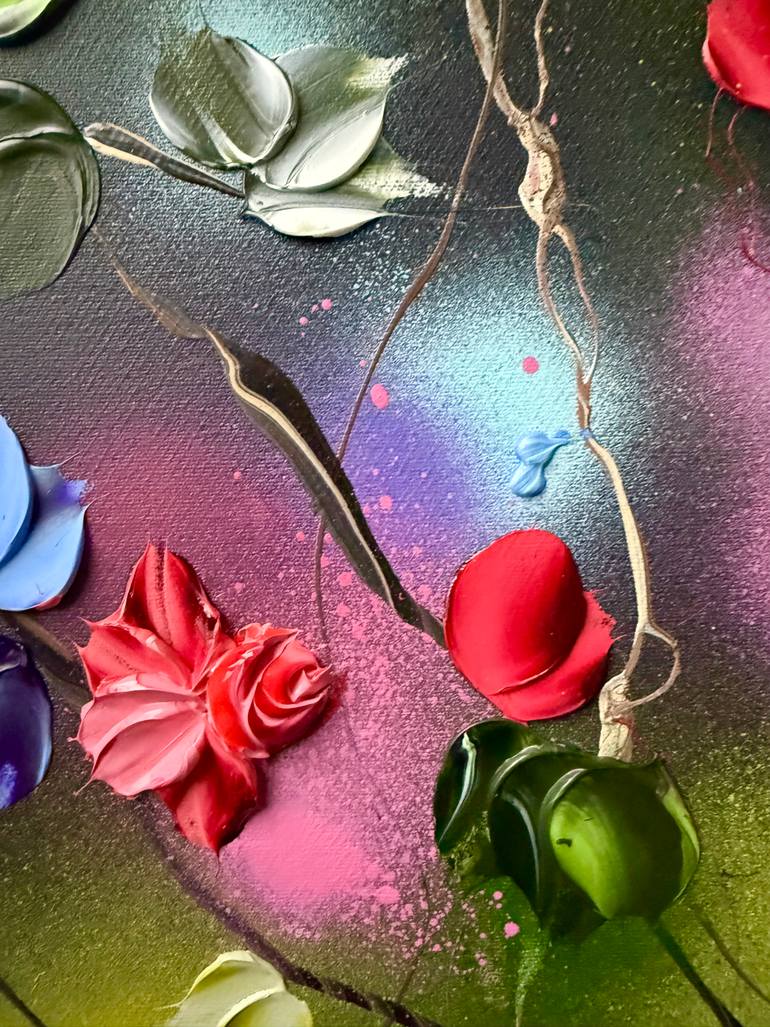 Original Abstract Floral Painting by Anastassia Skopp