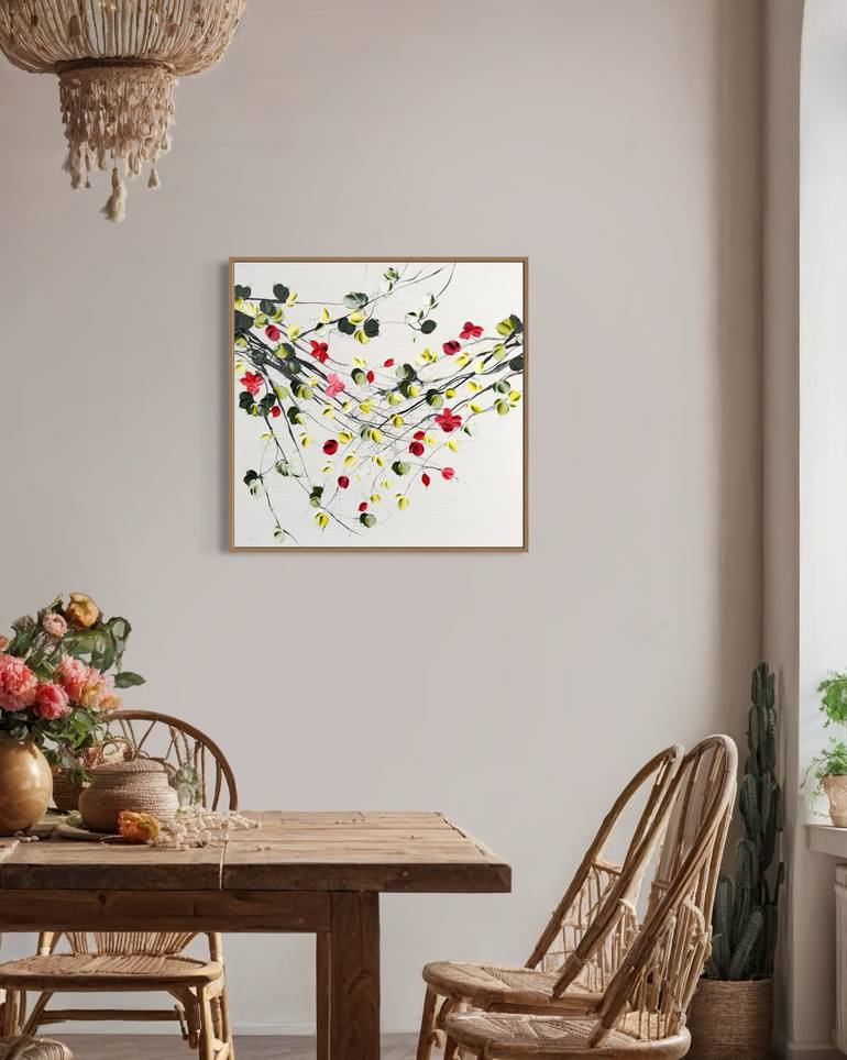 Original Abstract Floral Painting by Anastassia Skopp