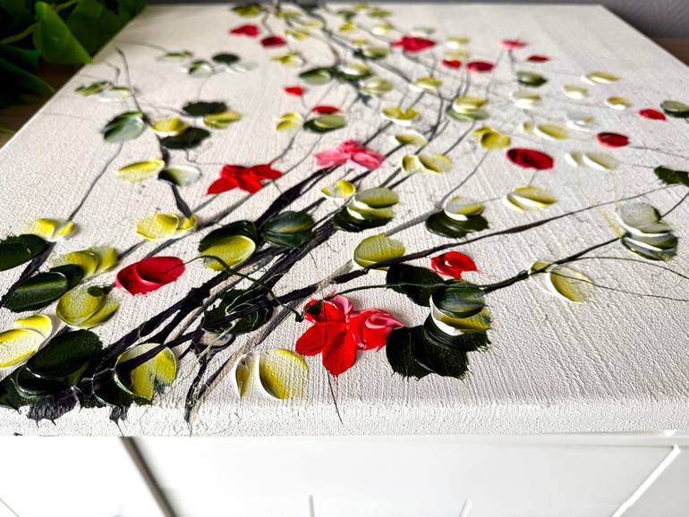 Original Abstract Floral Painting by Anastassia Skopp