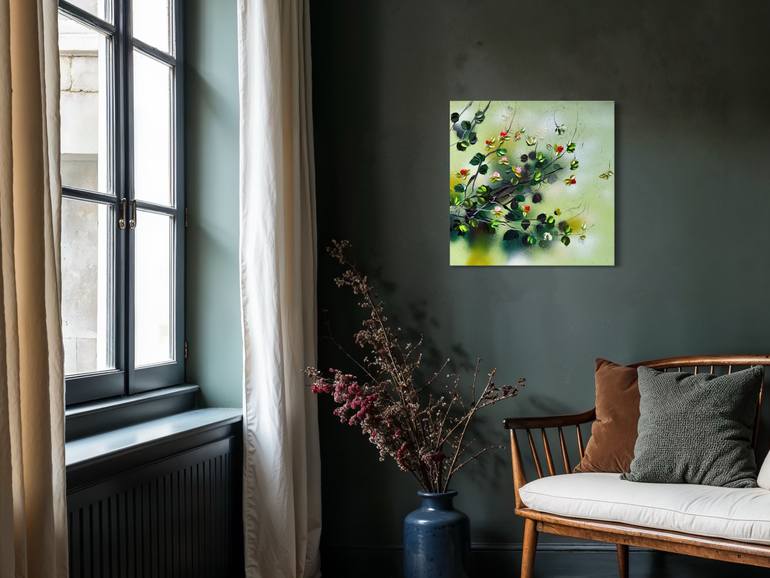 Original Abstract Floral Painting by Anastassia Skopp