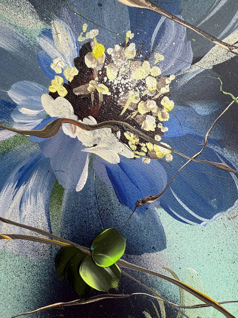 Original Abstract Floral Painting by Anastassia Skopp