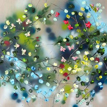 Original Abstract Floral Paintings by Anastassia Skopp