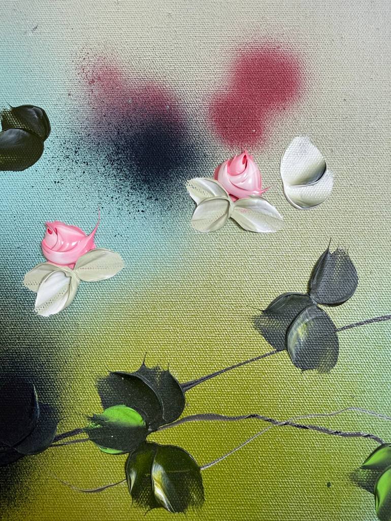 Original Abstract Garden Painting by Anastassia Skopp