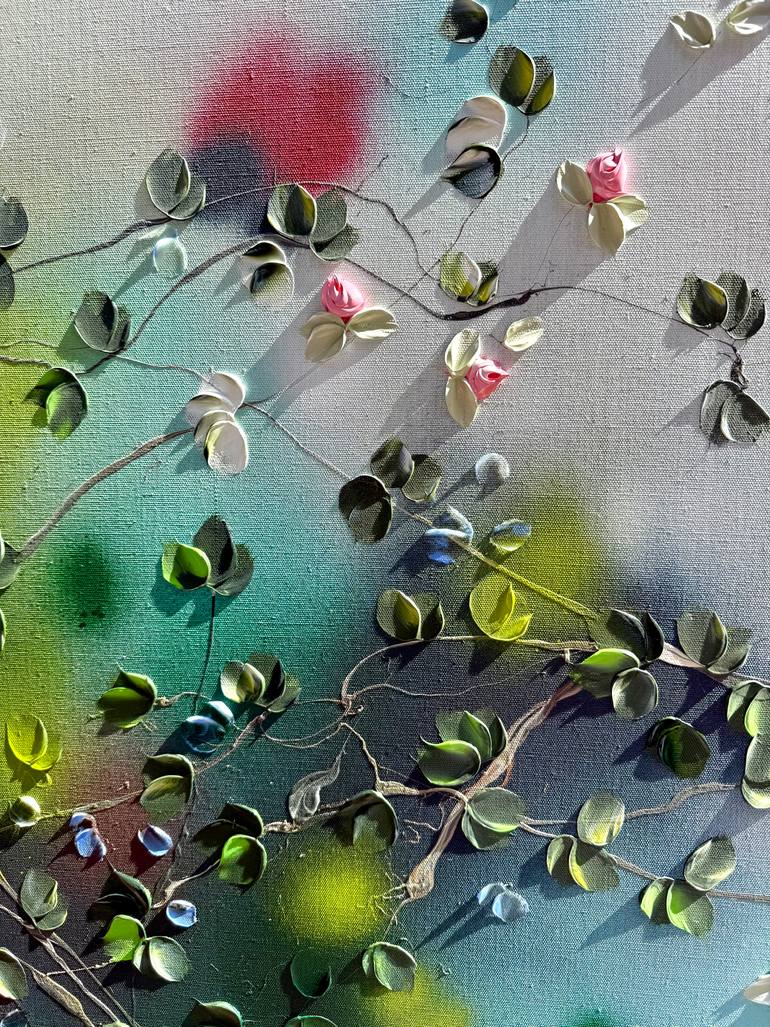 Original Abstract Garden Painting by Anastassia Skopp