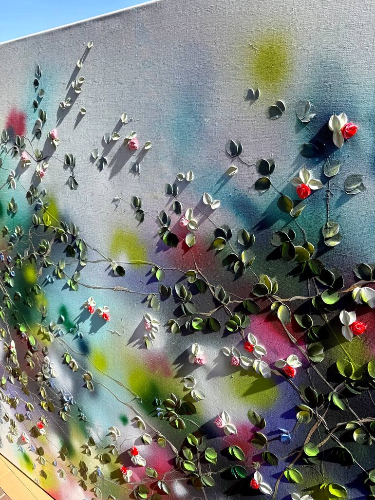 Original Abstract Garden Painting by Anastassia Skopp