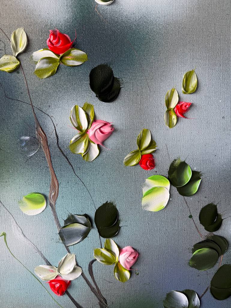 Original Abstract Garden Painting by Anastassia Skopp