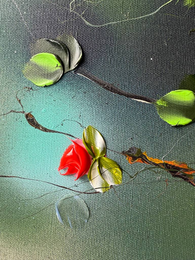 Original Abstract Garden Painting by Anastassia Skopp