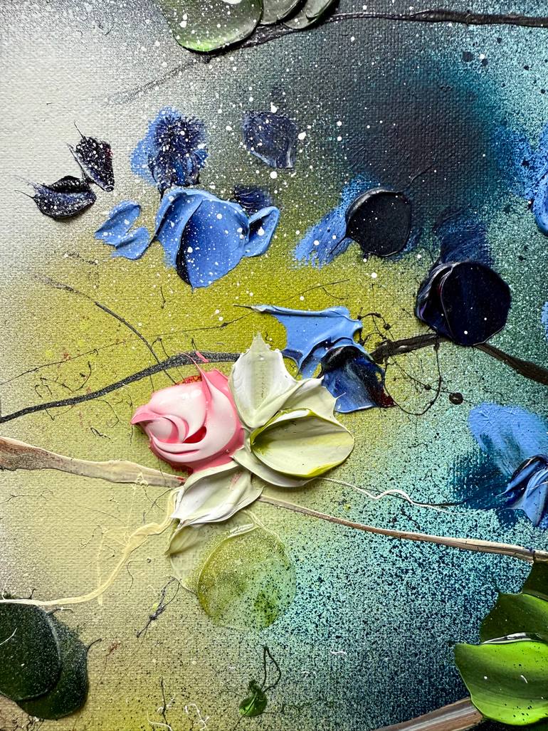 Original Abstract Floral Painting by Anastassia Skopp