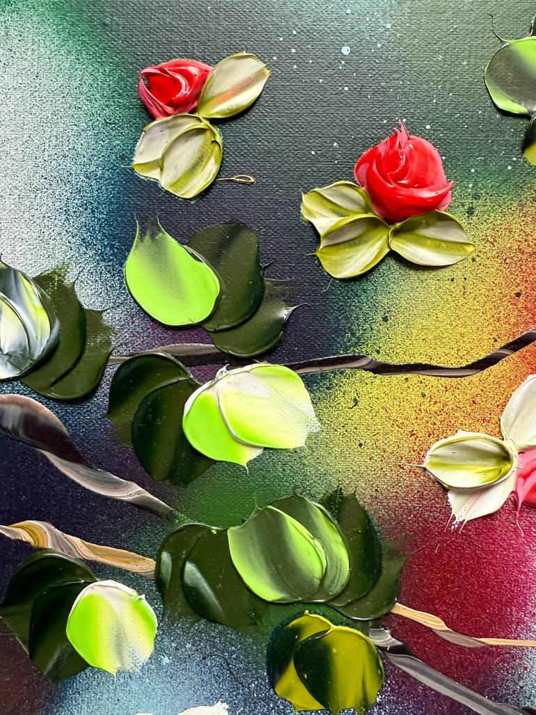 Original Abstract Floral Painting by Anastassia Skopp
