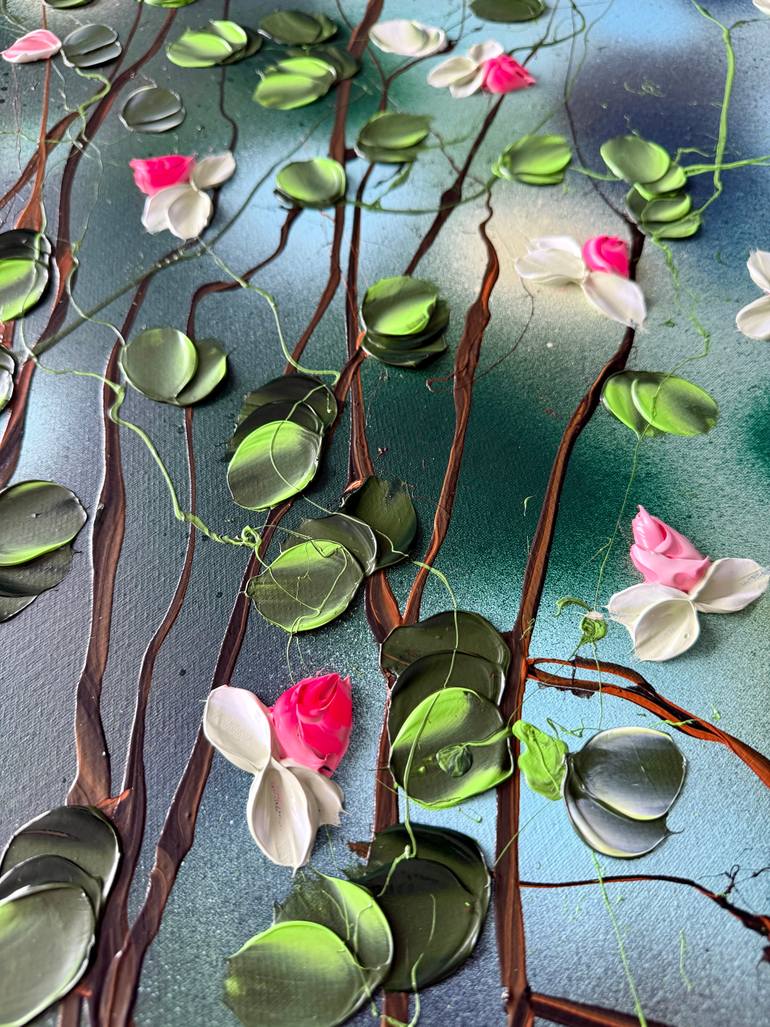 Original Abstract Floral Painting by Anastassia Skopp