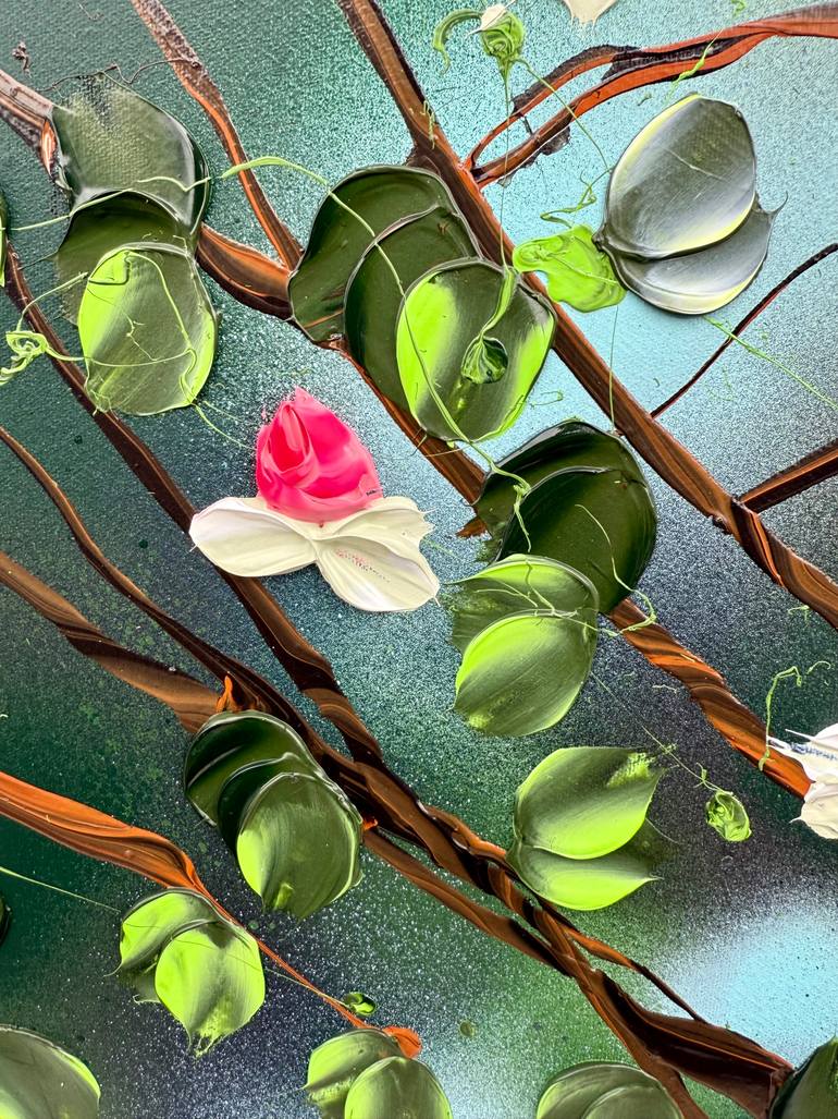 Original Abstract Floral Painting by Anastassia Skopp
