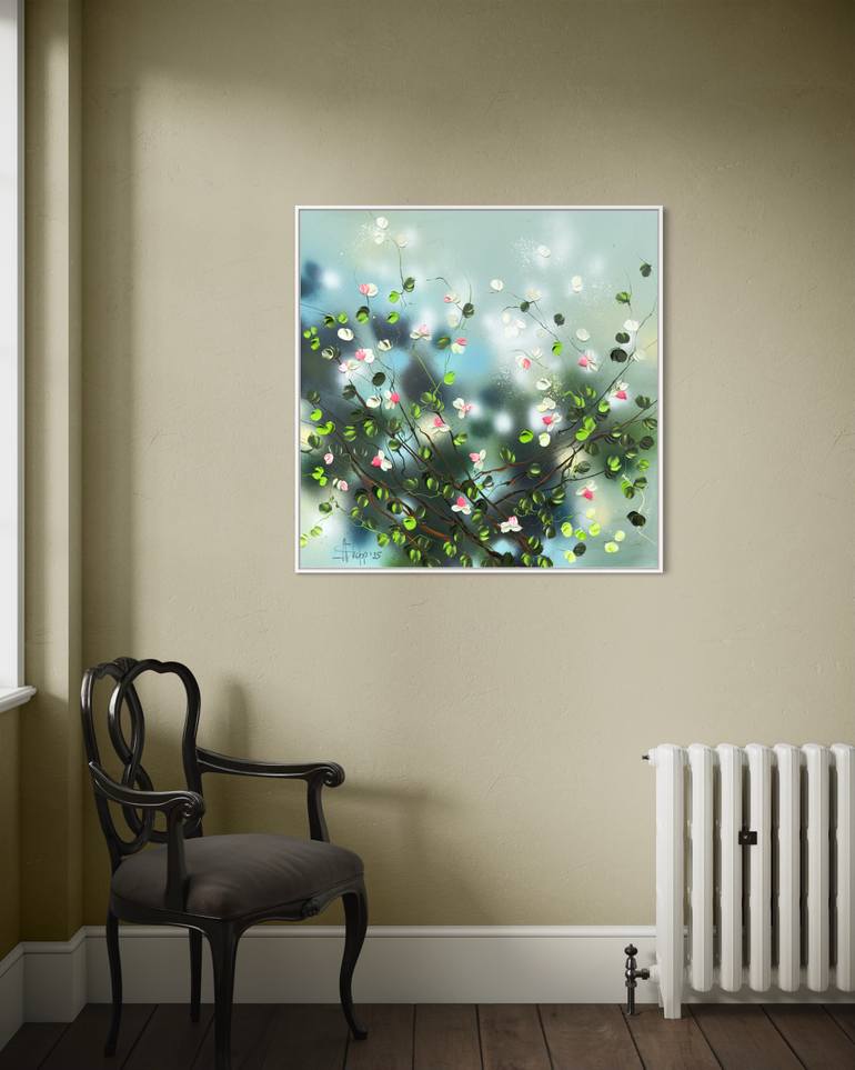 Original Abstract Floral Painting by Anastassia Skopp