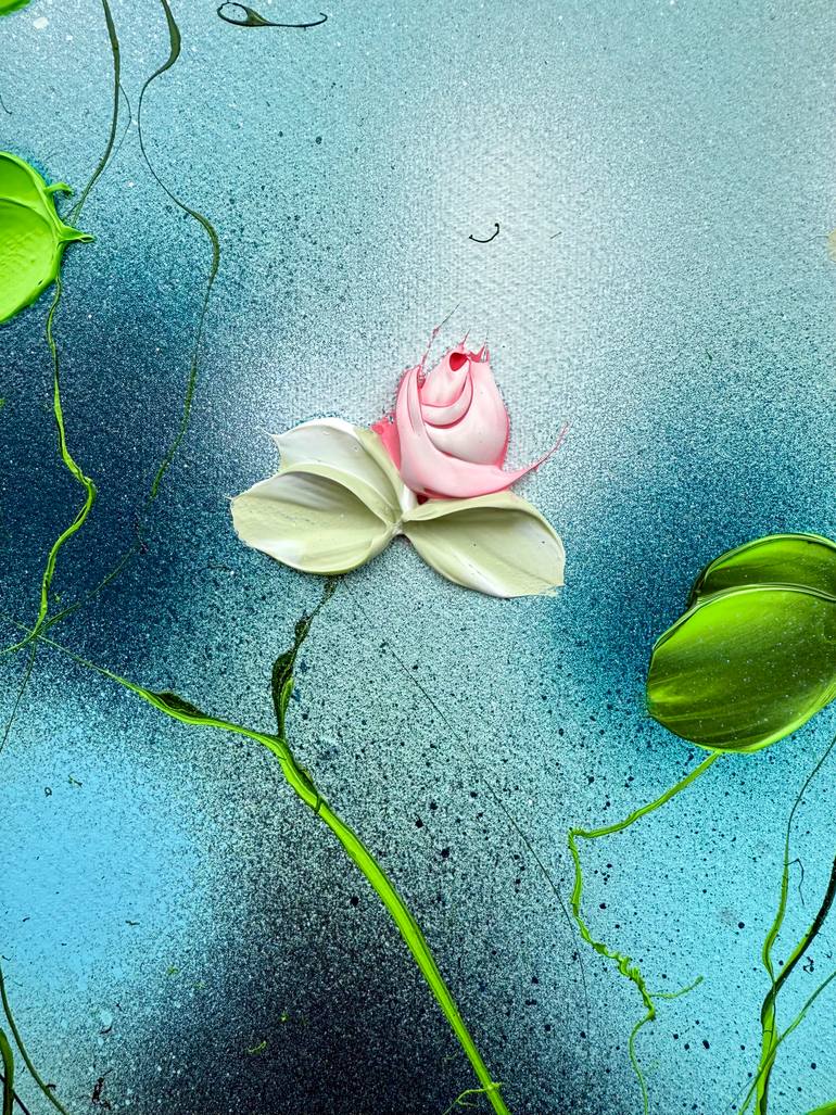 Original Abstract Floral Painting by Anastassia Skopp