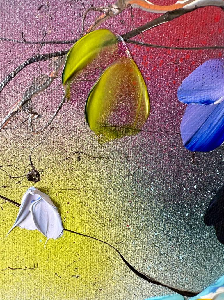 Original Abstract Floral Painting by Anastassia Skopp