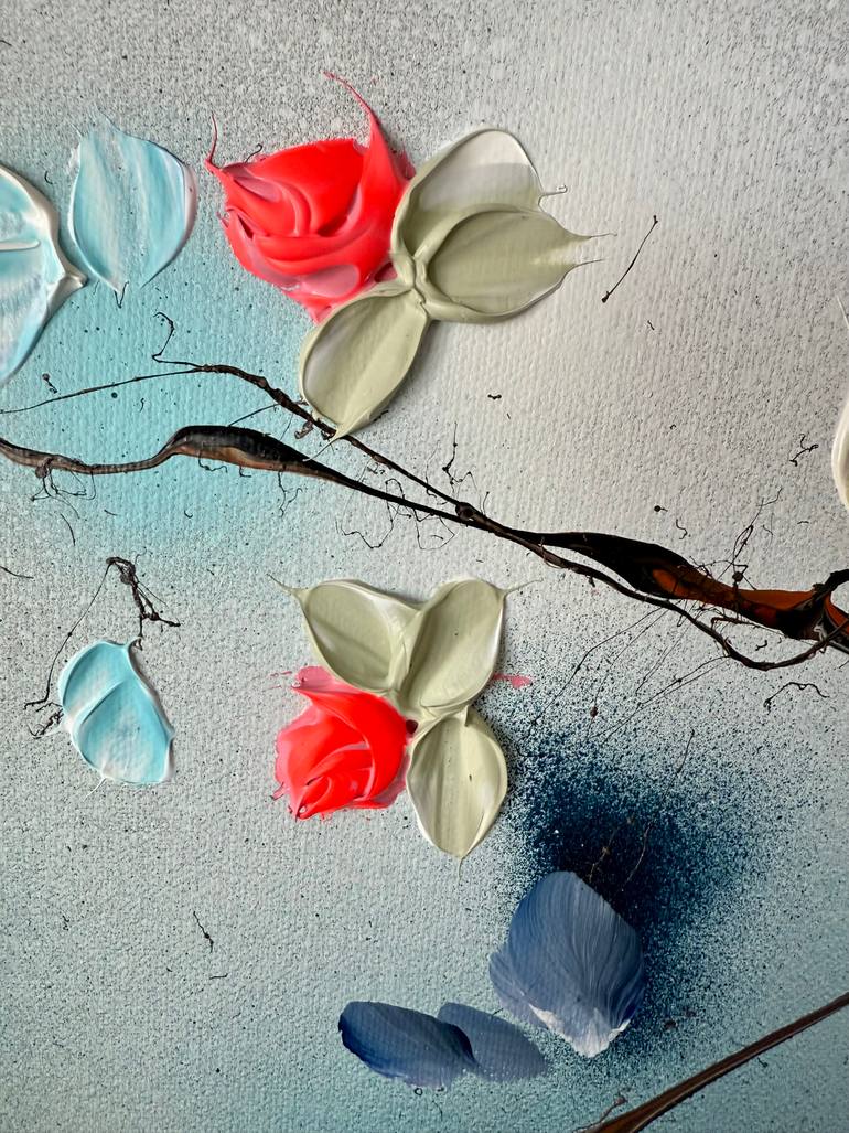Original Abstract Floral Painting by Anastassia Skopp