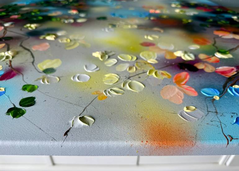 Original Abstract Floral Painting by Anastassia Skopp
