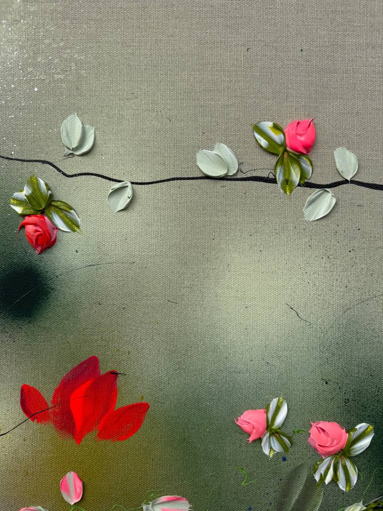 Original Abstract Floral Painting by Anastassia Skopp