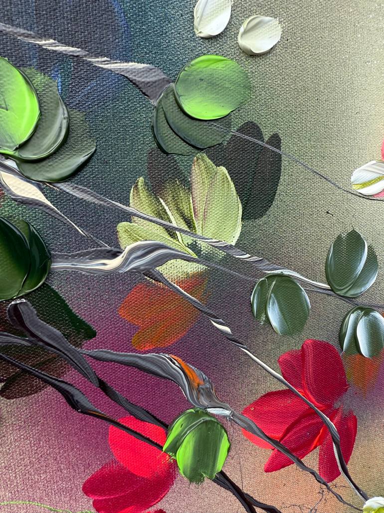 Original Abstract Floral Painting by Anastassia Skopp
