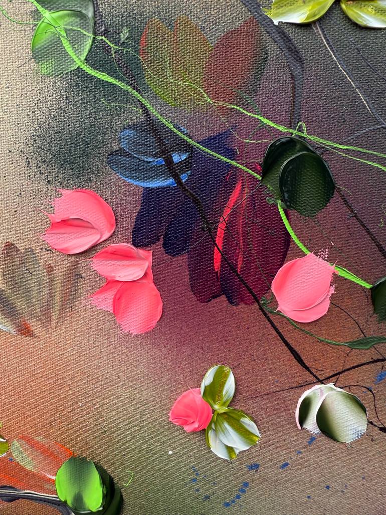 Original Abstract Floral Painting by Anastassia Skopp