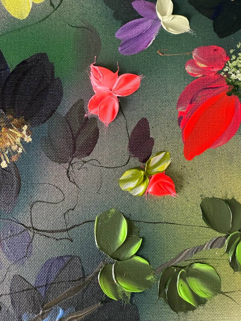 Original Abstract Floral Painting by Anastassia Skopp