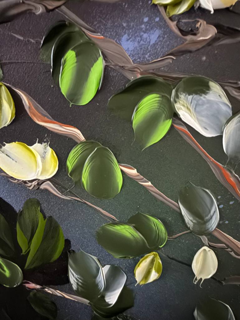 Original Abstract Floral Painting by Anastassia Skopp