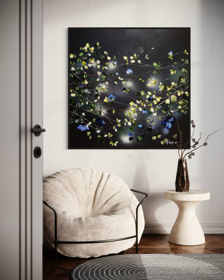 Original Abstract Floral Painting by Anastassia Skopp