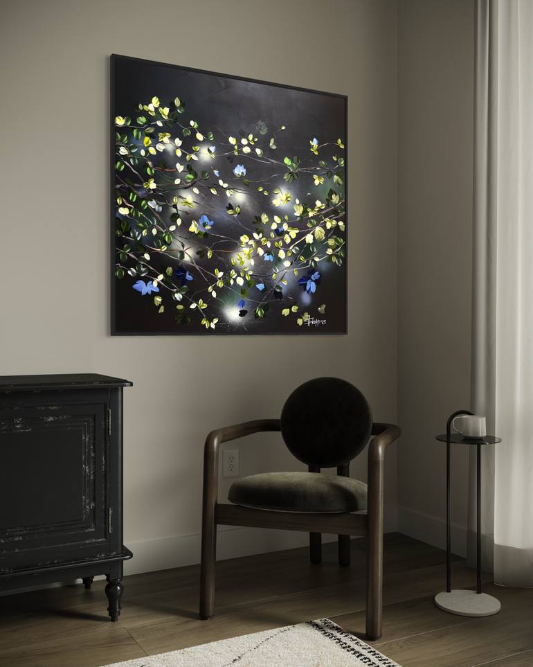 Original Abstract Floral Painting by Anastassia Skopp