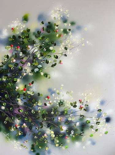 Original Abstract Garden Paintings by Anastassia Skopp