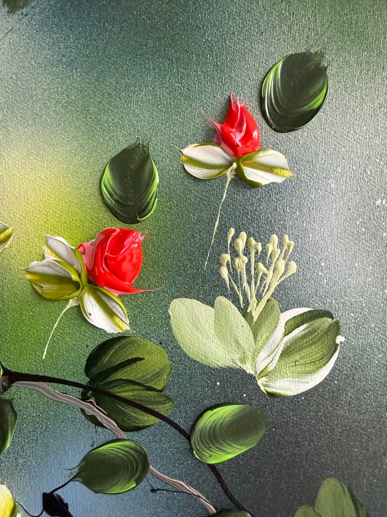 Original Abstract Garden Painting by Anastassia Skopp