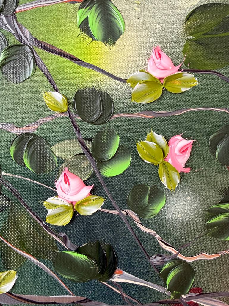 Original Abstract Garden Painting by Anastassia Skopp