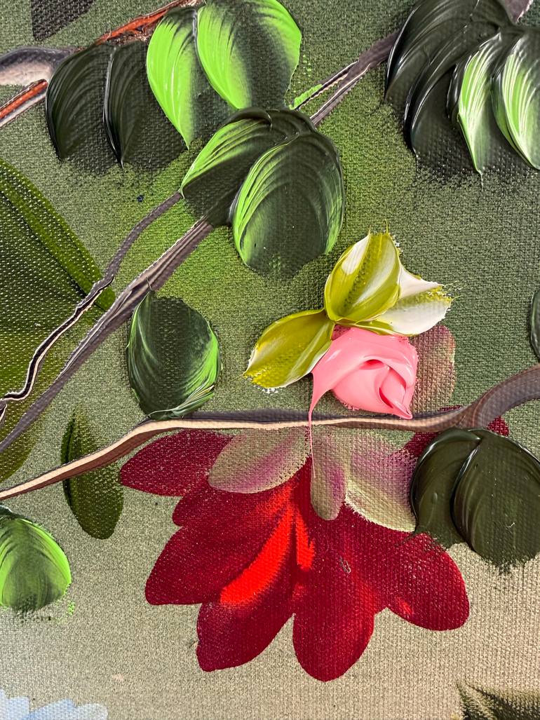 Original Abstract Garden Painting by Anastassia Skopp