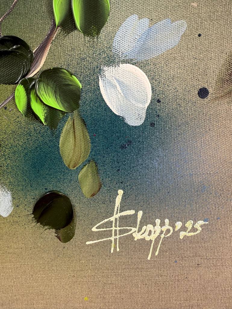 Original Abstract Garden Painting by Anastassia Skopp