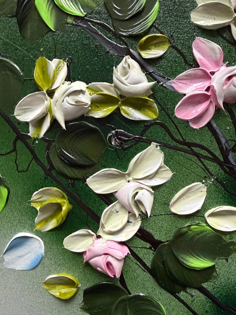 Original Abstract Floral Painting by Anastassia Skopp