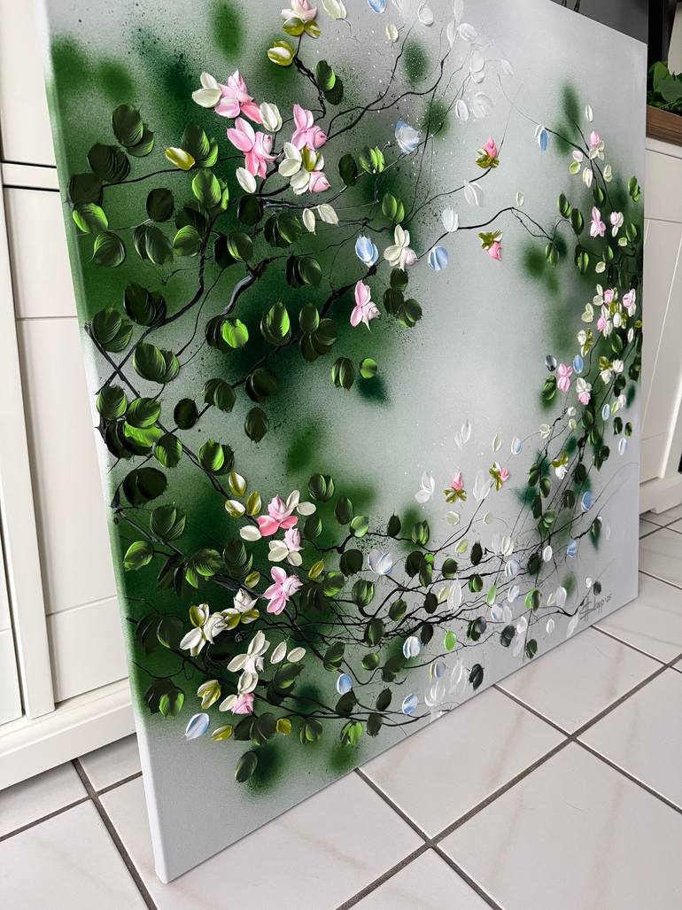 Original Abstract Floral Painting by Anastassia Skopp