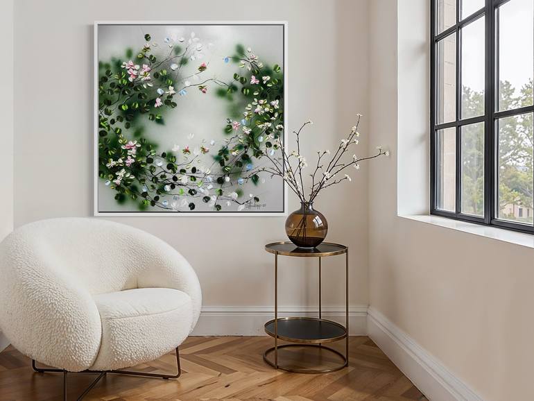 Original Abstract Floral Painting by Anastassia Skopp