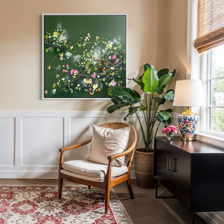 Original Abstract Floral Painting by Anastassia Skopp