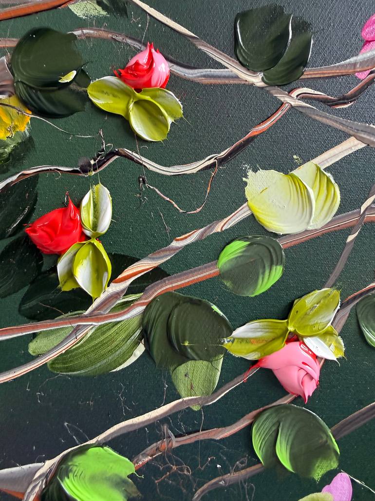 Original Abstract Floral Painting by Anastassia Skopp