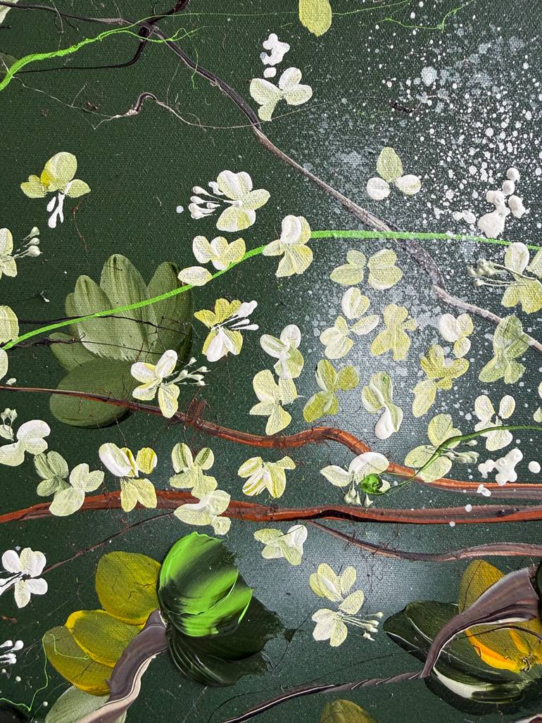 Original Abstract Floral Painting by Anastassia Skopp