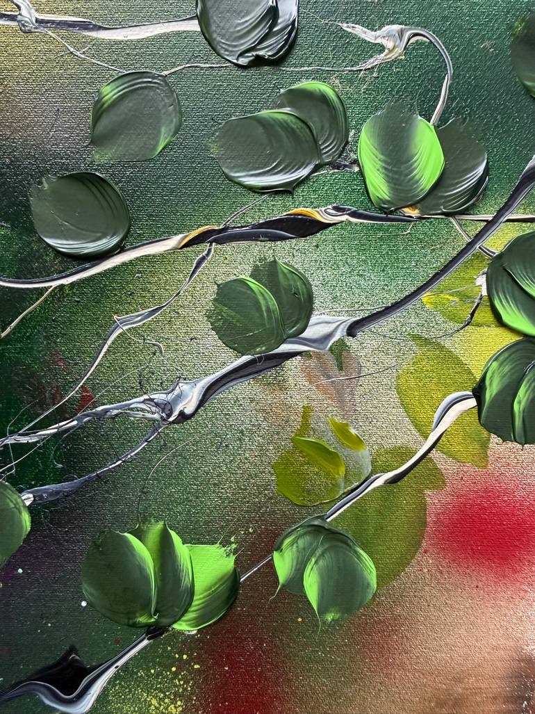 Original Abstract Floral Painting by Anastassia Skopp