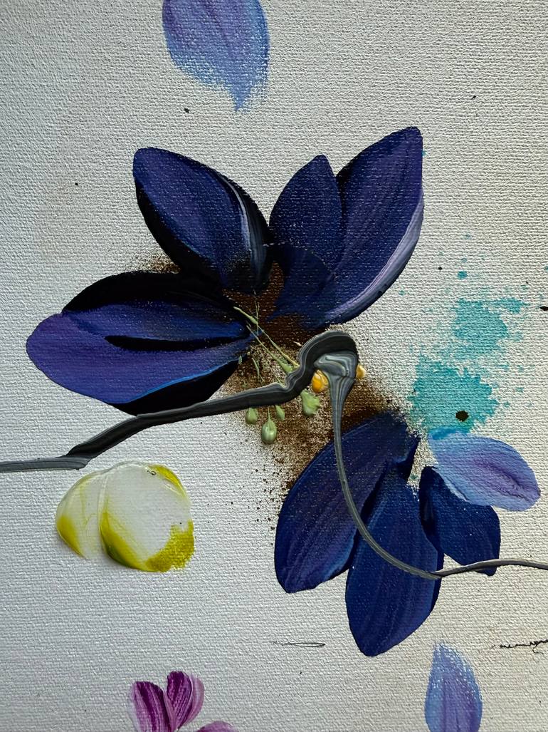 Original Abstract Floral Painting by Anastassia Skopp