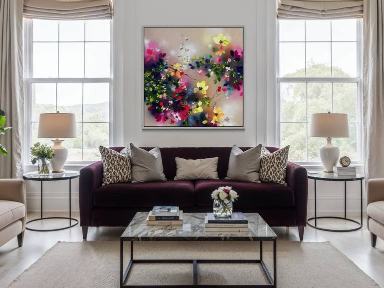 Original Abstract Floral Painting by Anastassia Skopp
