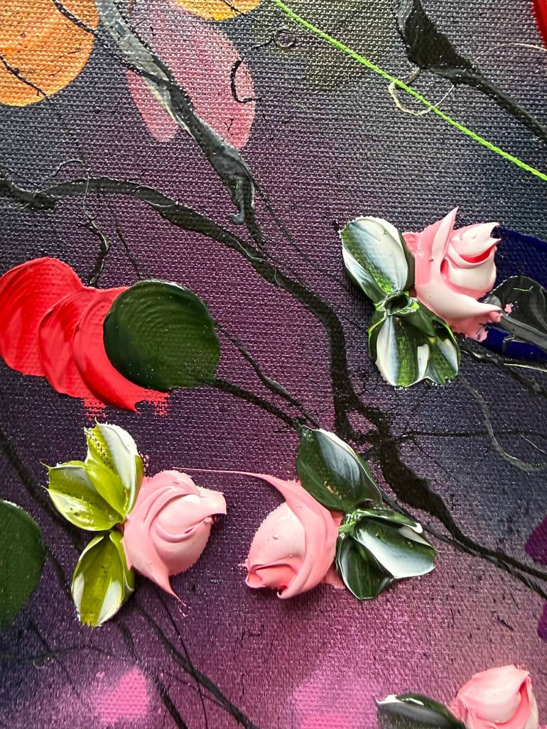 Original Abstract Floral Painting by Anastassia Skopp