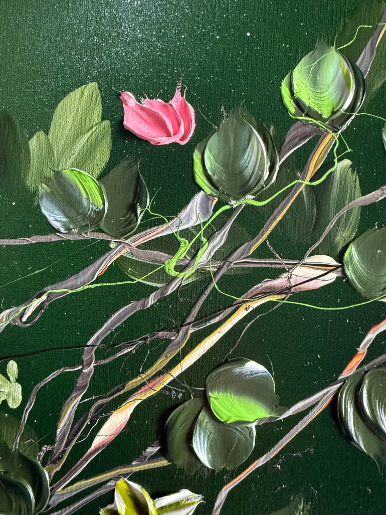Original Abstract Floral Painting by Anastassia Skopp