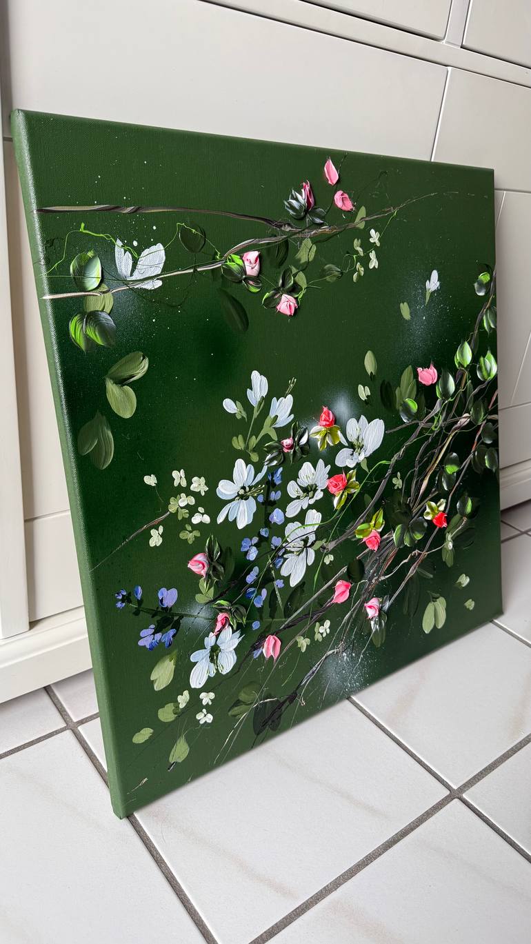 Original Abstract Floral Painting by Anastassia Skopp