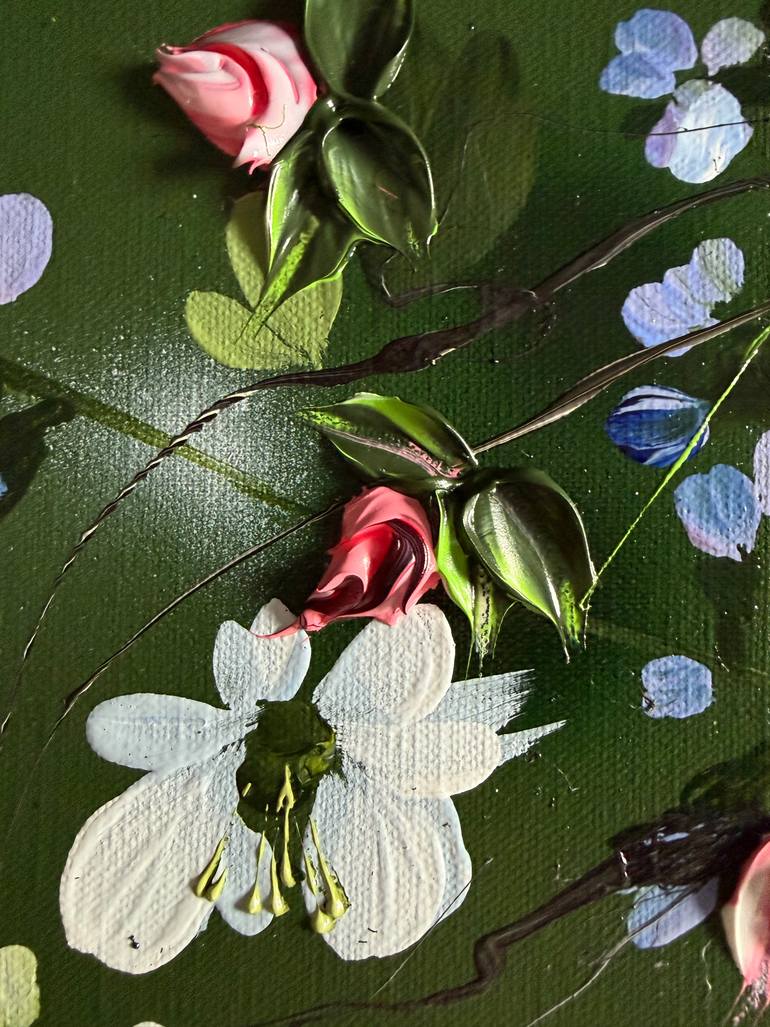 Original Abstract Floral Painting by Anastassia Skopp