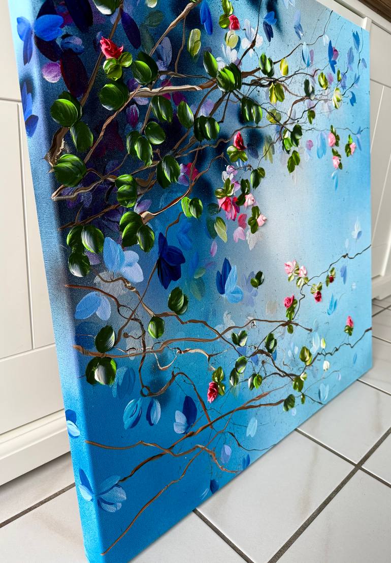 Original Abstract Floral Painting by Anastassia Skopp